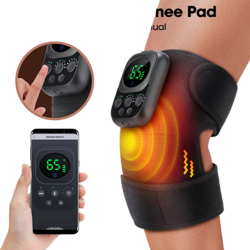 3-in-1 Heated Vibration Massager Brace – Electric Heat Pad for Knee, Elbow & Shoulder Joint Care