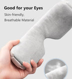 Close-up of electric eye massager with soft skin-friendly breathable fabric, designed for comfort, relaxation, and eye strain relief