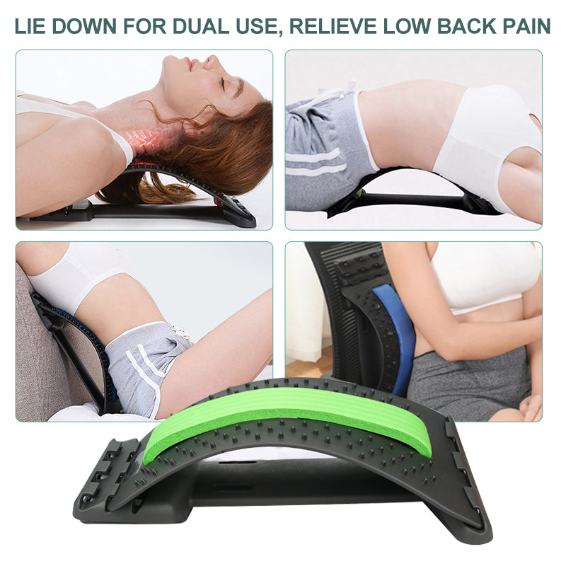 Lumbar Support Back Stretcher – Adjustable Spine Alignment & Pain Relief Device