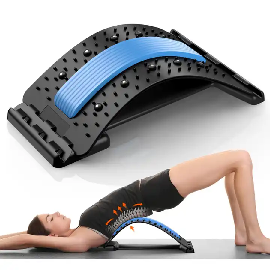 Lumbar Support Back Stretcher – Adjustable Spine Alignment & Pain Relief Device