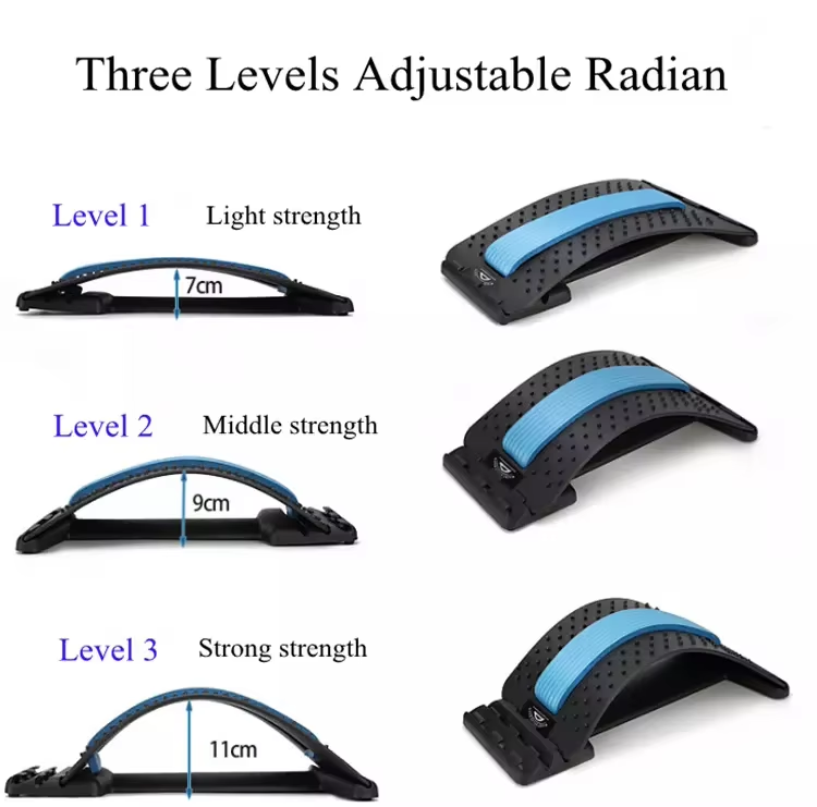 Lumbar Support Back Stretcher – Adjustable Spine Alignment & Pain Relief Device