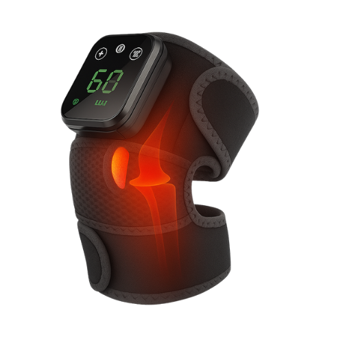 3-in-1 Heated Vibration Massager Brace – Electric Heat Pad for Knee, Elbow & Shoulder Joint Care