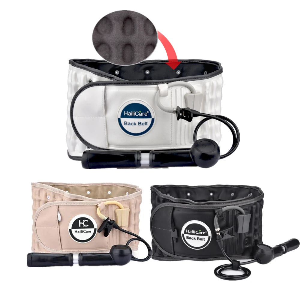 Inflatable Lumbar Waist Belt – Air Decompression Back Support & Spine Traction Brace