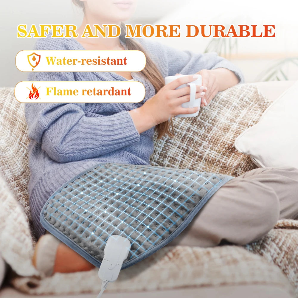 Electric Heating Pad – 9-Level Adjustable Warmer for Cramps, Hands, Feet & Full Body Comfort