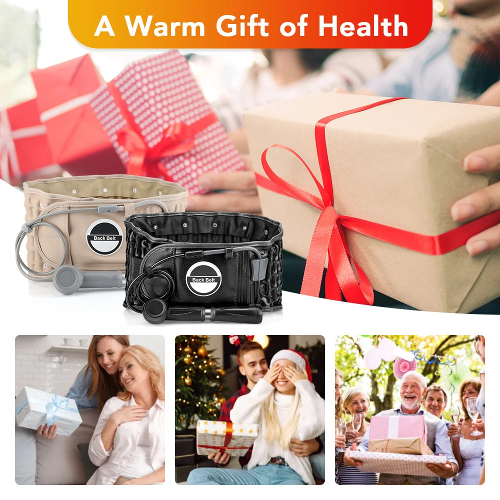 Inflatable Lumbar Waist Belt – Air Decompression Back Support & Spine Traction Brace
