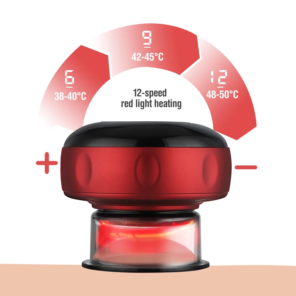 Smart Electric Cupping Therapy Set – Heated Vacuum Massage Jars for Cellulite & Body Relaxation