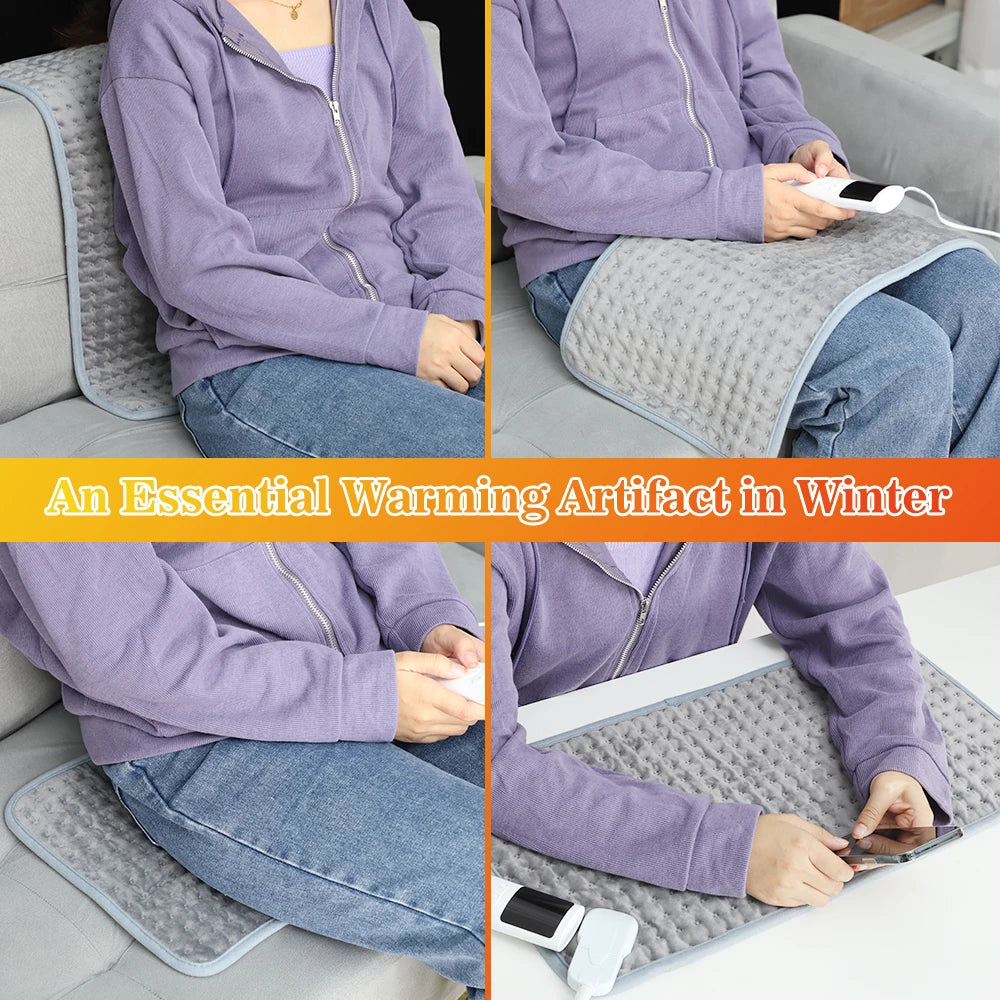 Electric Heating Pad – 9-Level Adjustable Warmer for Cramps, Hands, Feet & Full Body Comfort