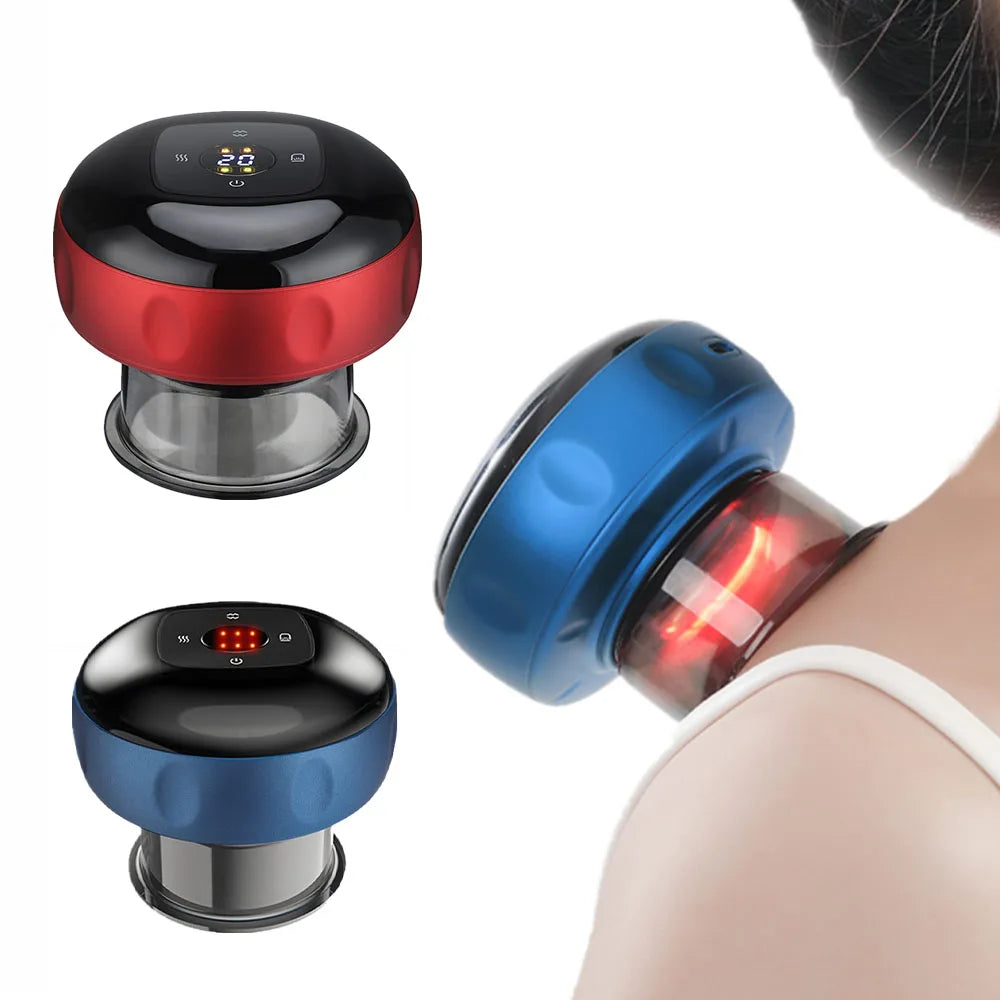 Smart Electric Cupping Therapy Set – Heated Vacuum Massage Jars for Cellulite & Body Relaxation