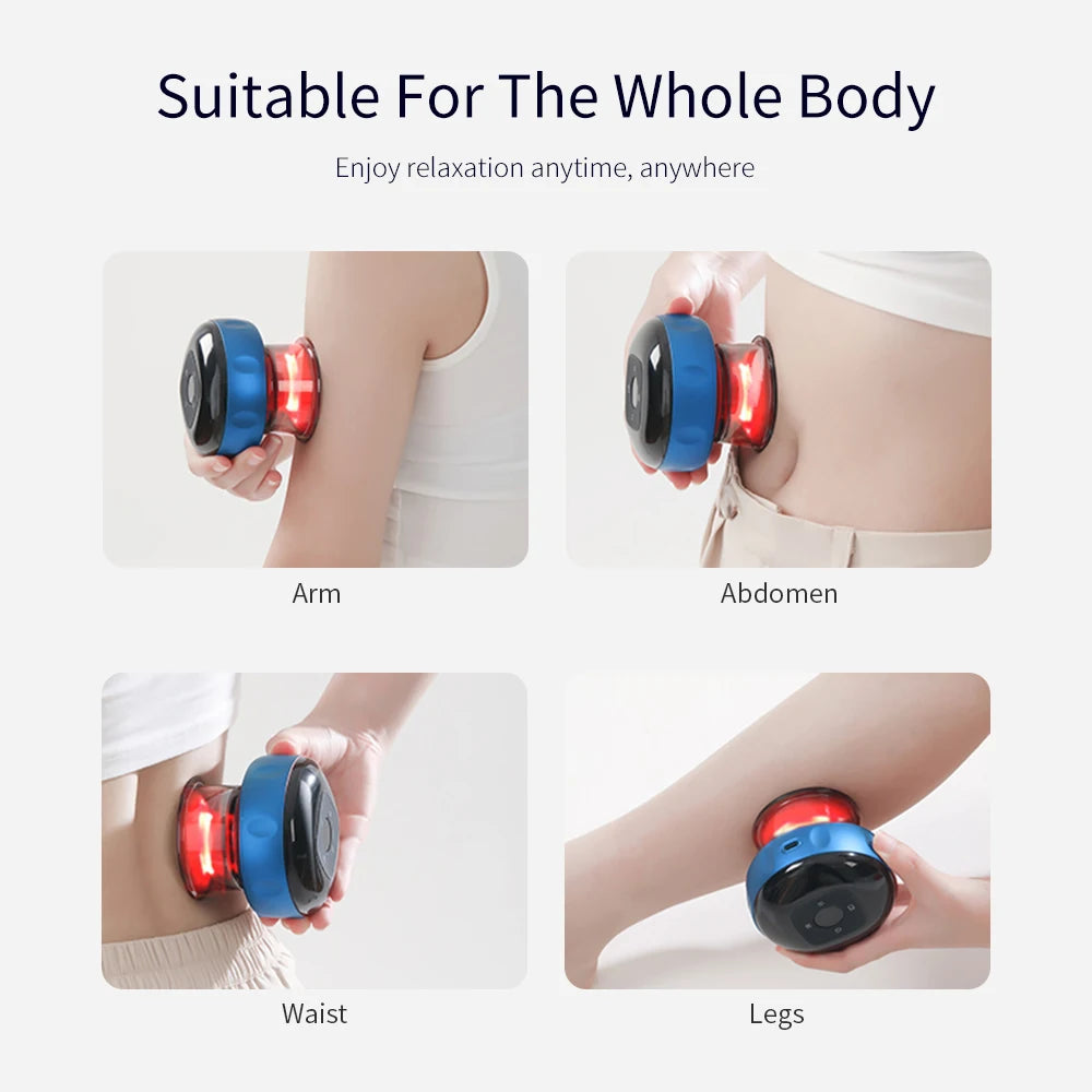 Smart Electric Cupping Therapy Set – Heated Vacuum Massage Jars for Cellulite & Body Relaxation
