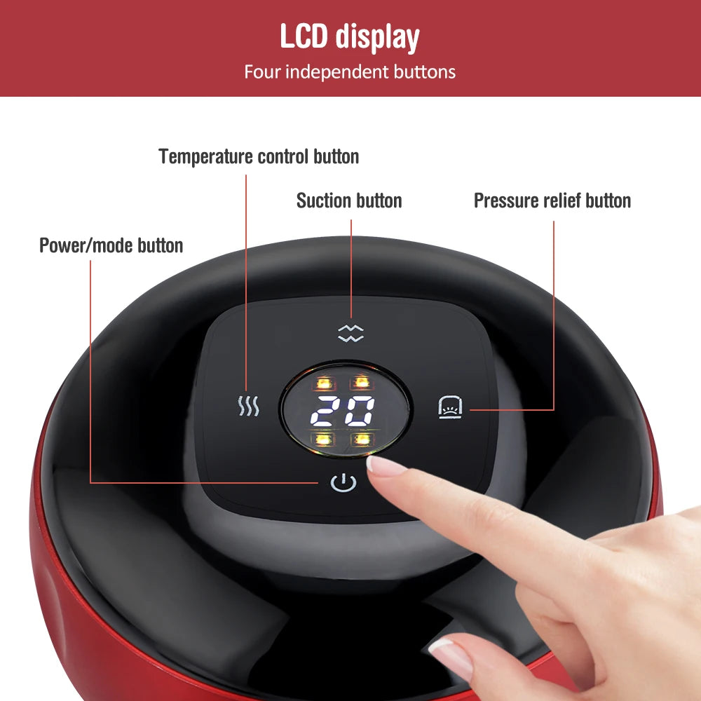Smart Electric Cupping Therapy Set – Heated Vacuum Massage Jars for Cellulite & Body Relaxation